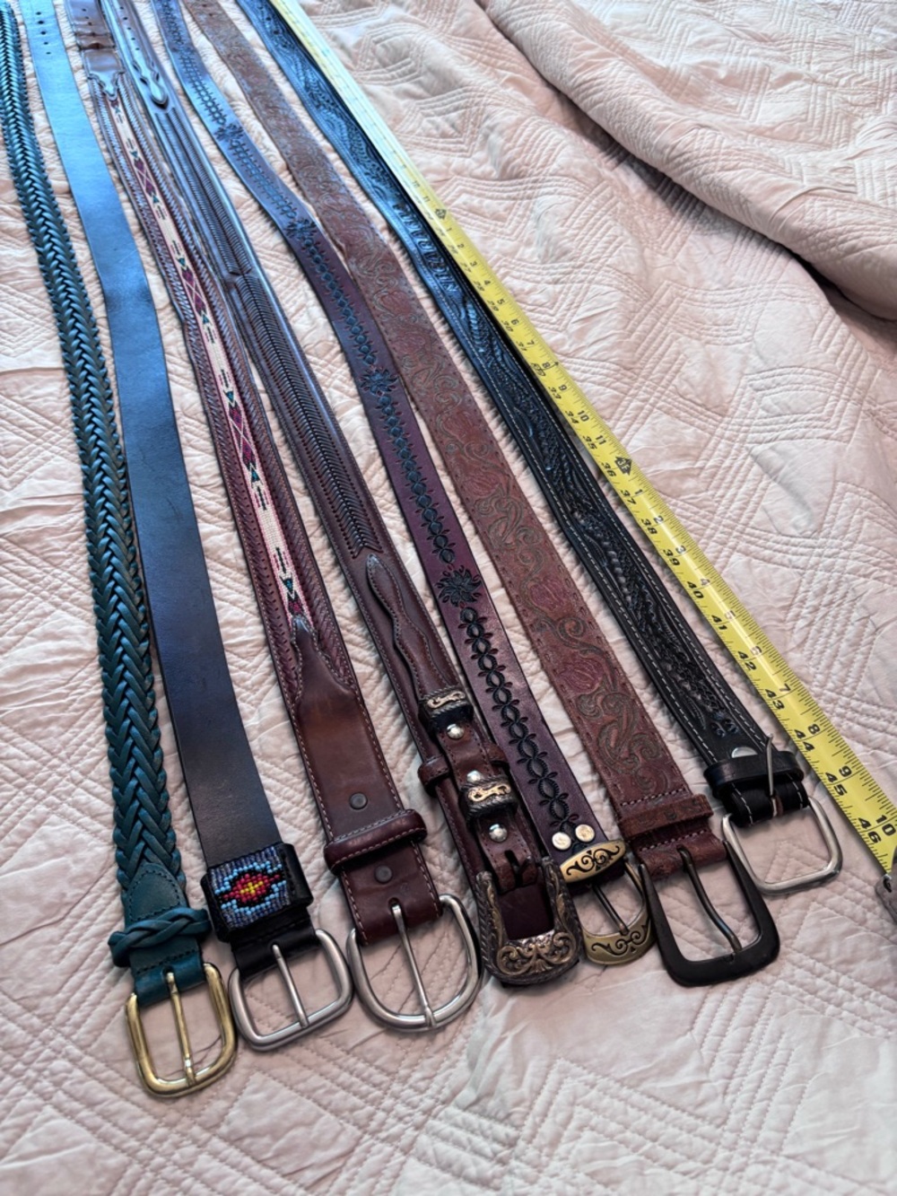 Vintage leather belts